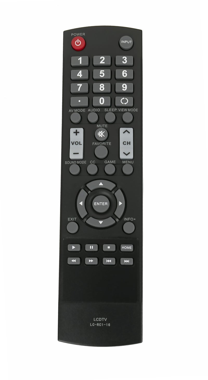 econtrolly New Replaced Remote Control LC-RC1-16 fit for Sharp LCD HDTV LC32LB370U LC-32LB480U LC32LB480U LC-40LB480U LC40LB480U LC-50LB370 LC50LB370 LC-50LB370U LC50LB370U LC-32LB370 LC32LB370 LC-32LB370U - Image 2